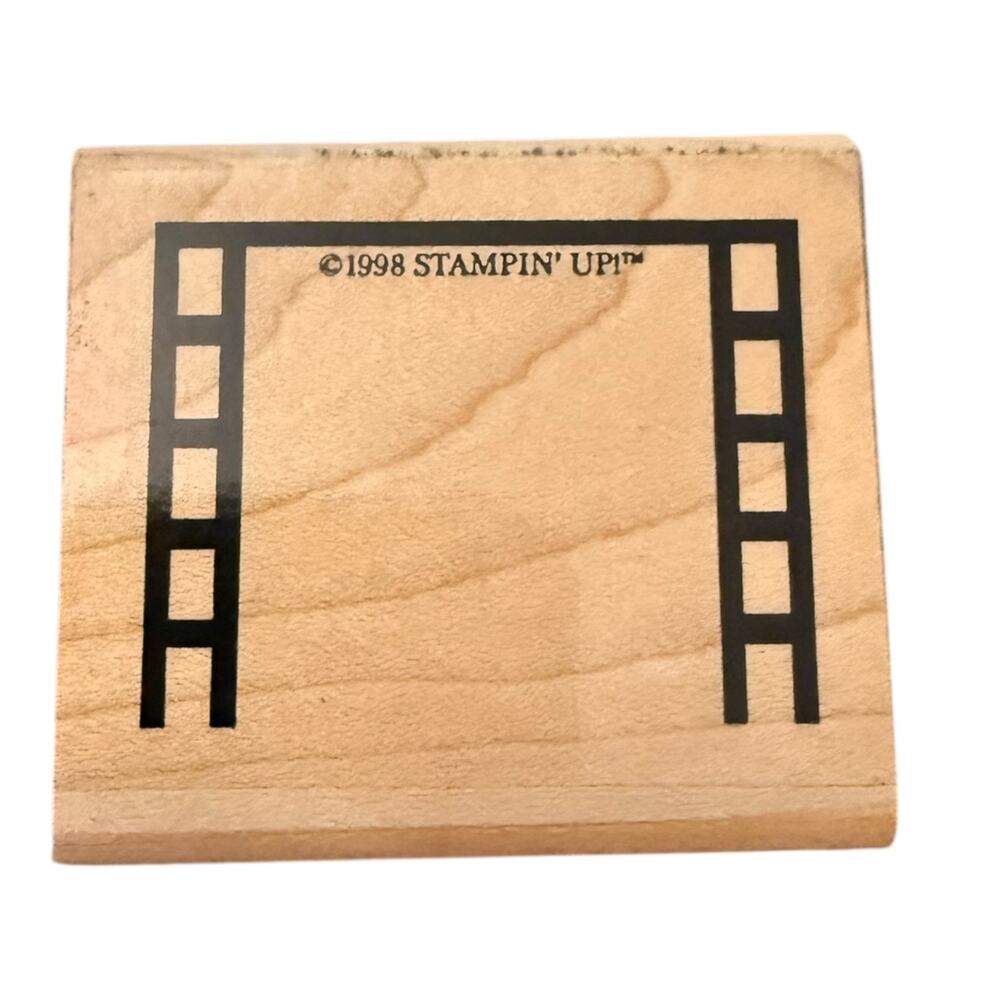 Stampin Up! Vintage 1998 Photo Film Roll NEW Rubber Stamp